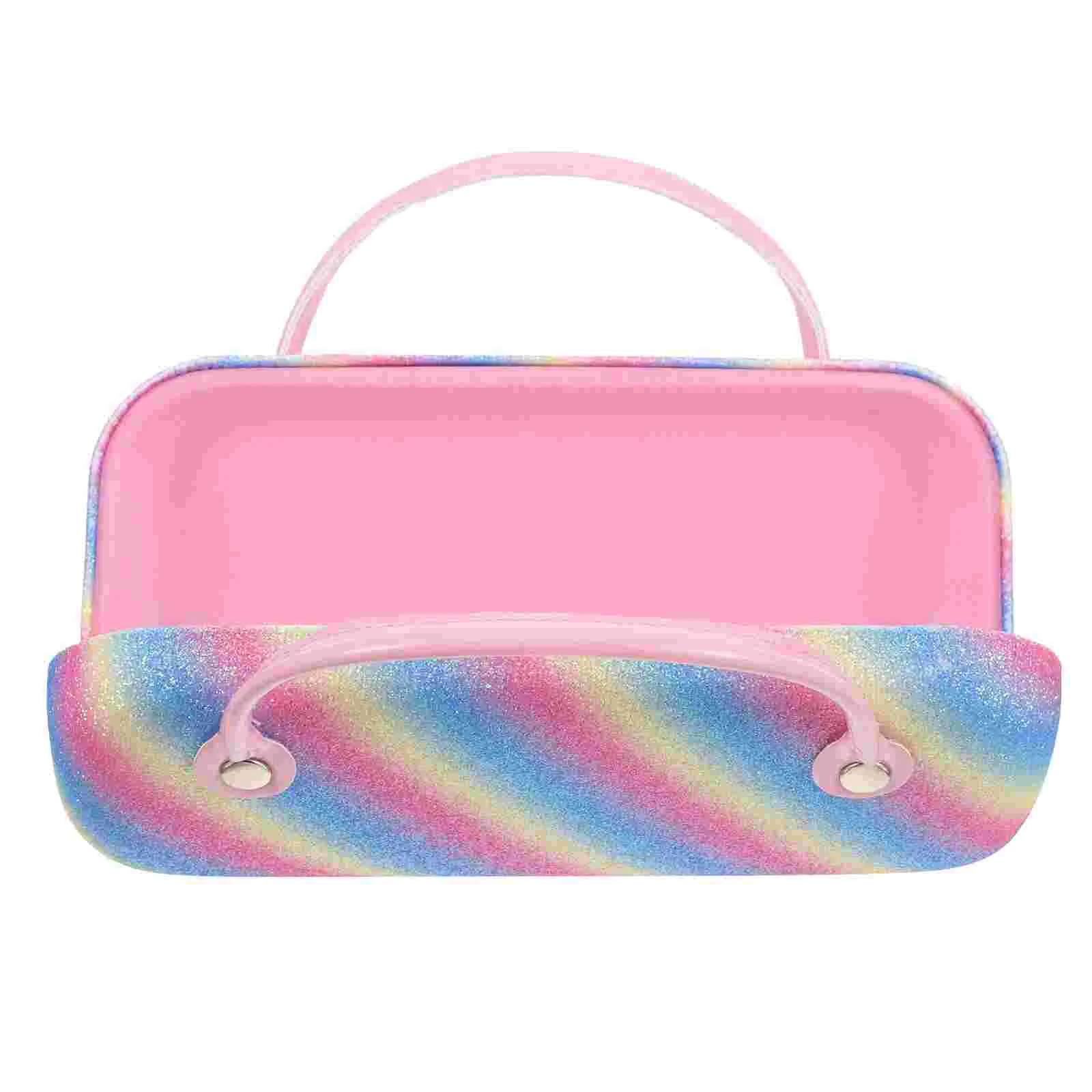 Rainbow Glasses Case Children's Handbag Coin Purse Portable Eye Pencil Girl Eyeglasses Fold for Fabric