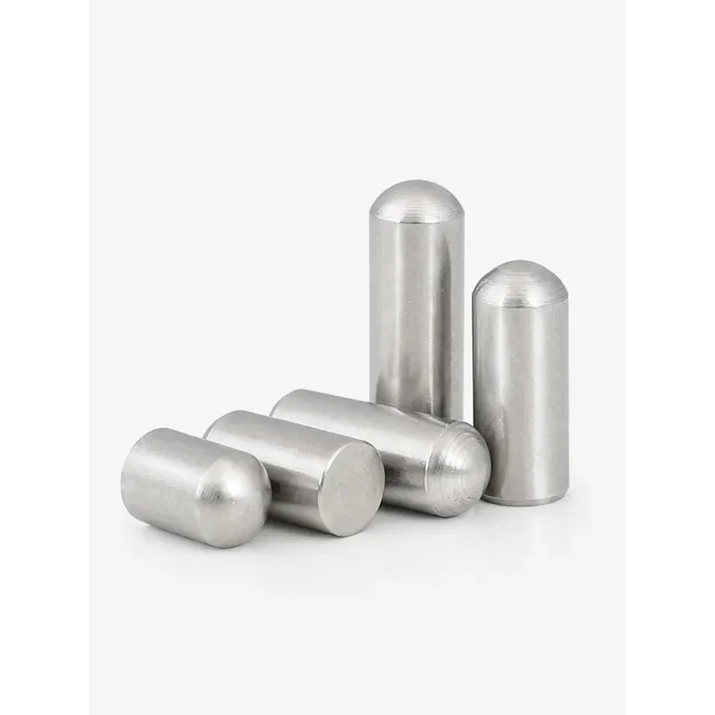 3 5 6 10 20 30 40 50 60mm Stainless Steel Ball Head Needle Roller Thimble M2 Solid Cylindrical Round Head Locating Dowel Pin