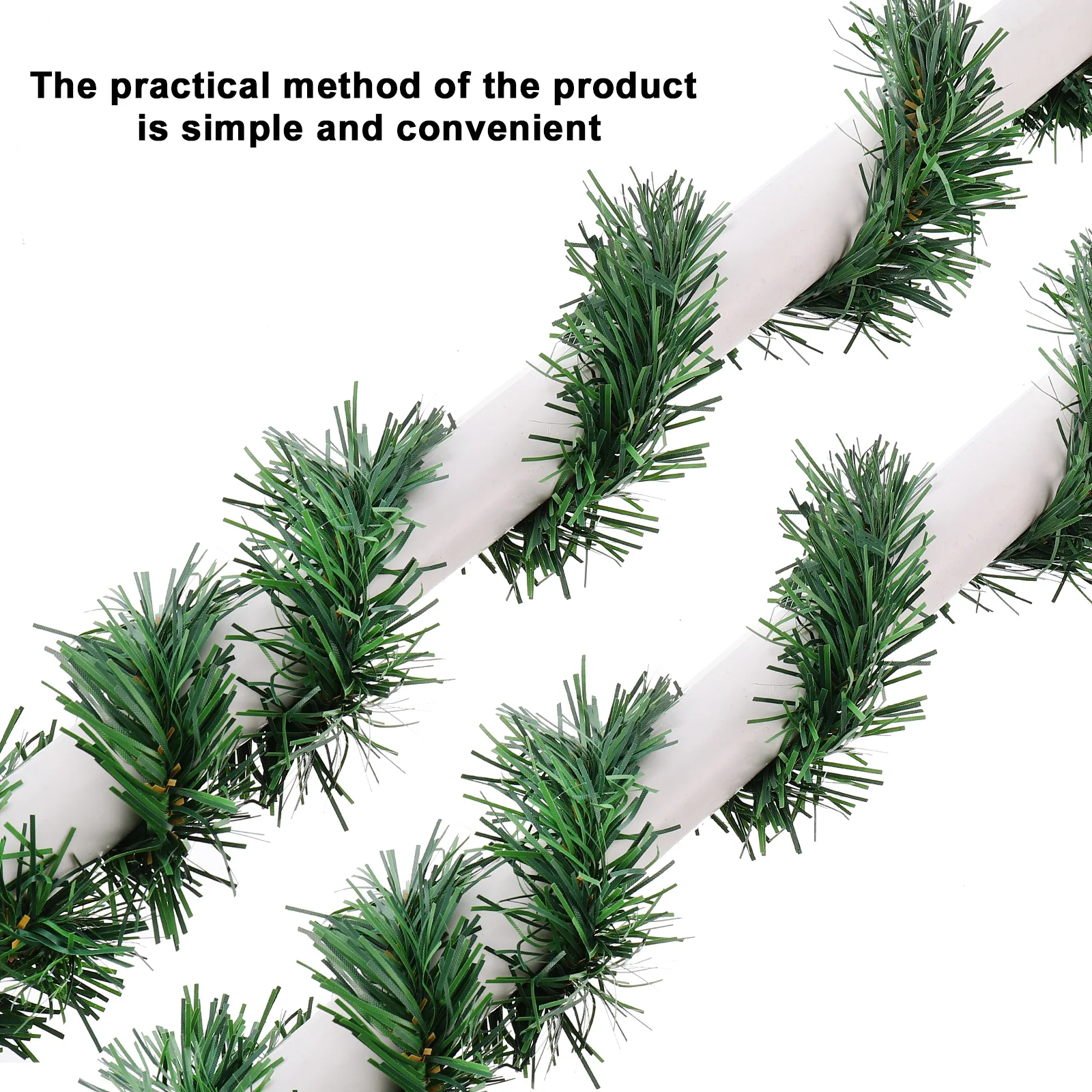 

2pcs Realistic Artificial Pine Needles Christmas Tree Decor Home Office Party Ornament Simulation Green Plant Supplies