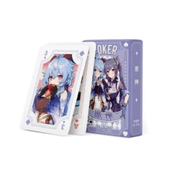 Decompression Game Genshin Impact 54Pcs Anime Cosplay Playing Card Peripheral Poker Card Game Card Joy