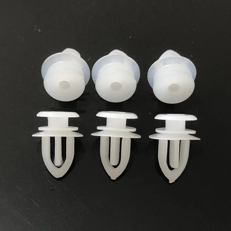 50Pcs Car Tweeter Triangle Wing Mirror Trim Panel Clips Plastic Auto Fastener Rivets For Opel Vauxhall Corsa Astra Ford 7mm hole