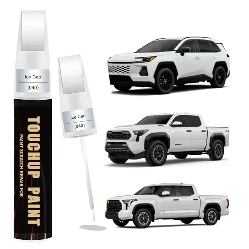 Ice Cap/Super White(040) Car Paint Touch Up Pen Compatible with Toyota,Automotive Scratch Remover for Nicks & Chips Repair