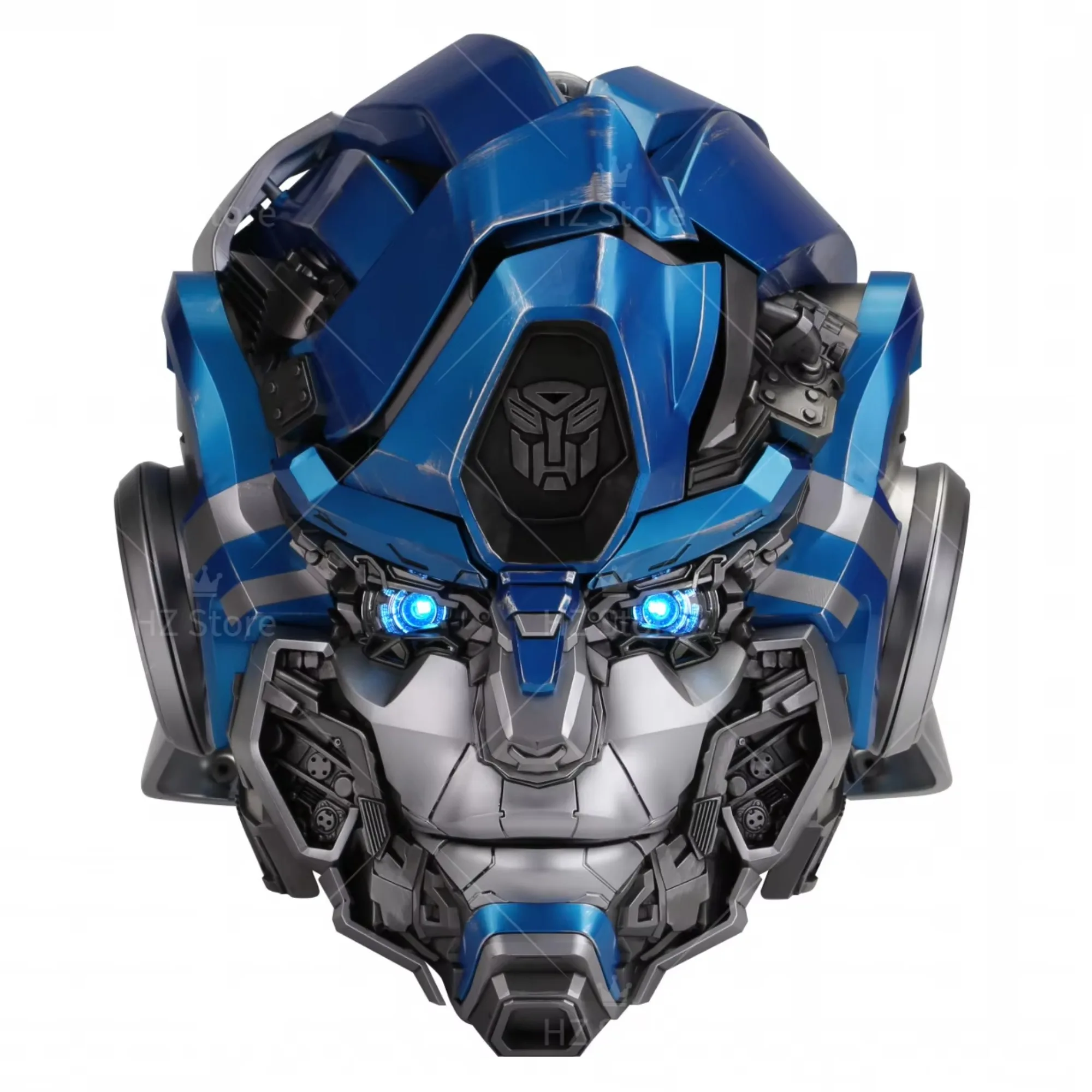 Hasbro Transformers Mirage Helmet with Voice Changer Effect & Touch Control LED Light Eyes Movable Mouth Mask for New Year Gift