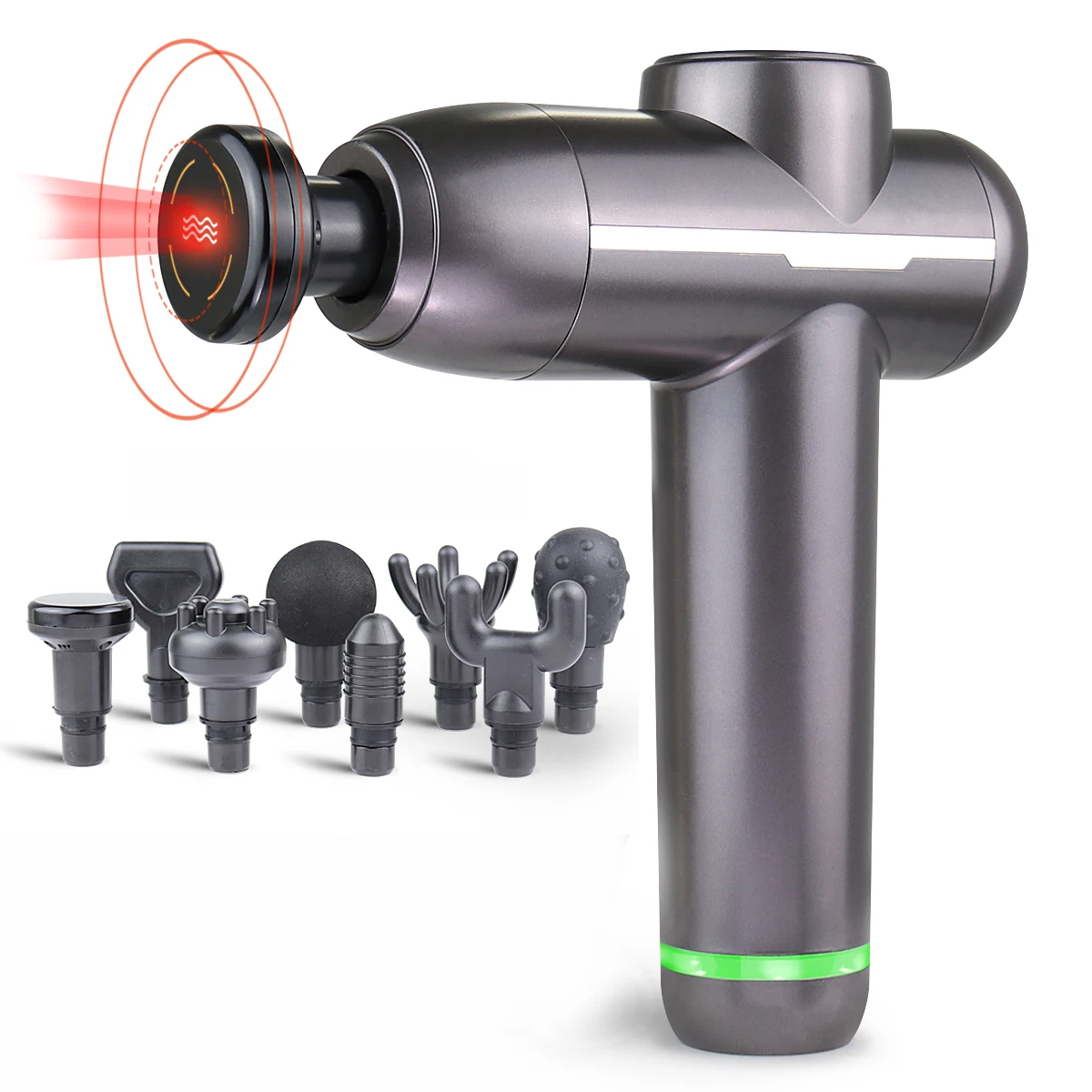 

Therapy Massage Gun with Heat Deep Tissue Percussion Hand Held Muscle Massager Massage Gun for Pain Relief