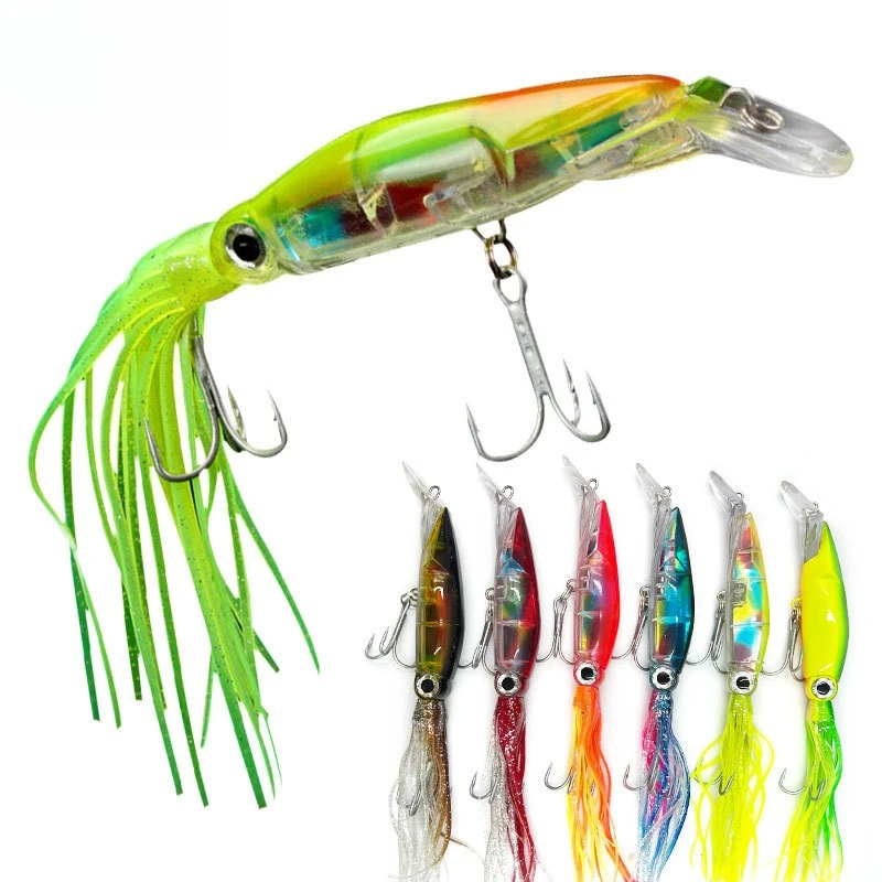 

2pcs Fishing Lure Artificial Bait Hard Plastic Octopus Fake Bait Fishing Lures Baits Lures Fishing Tackle Pesca Simulation Squid