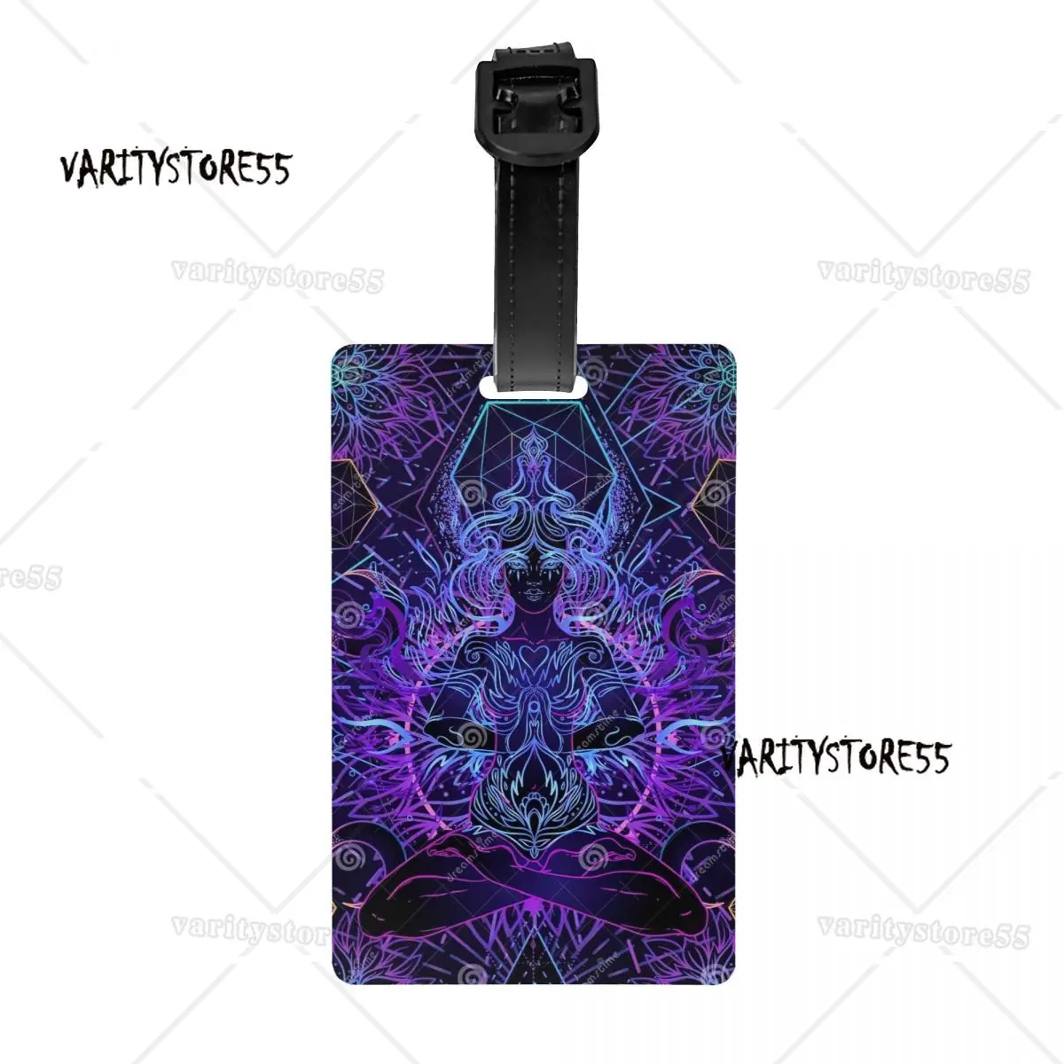 Custom India Mandala Zen Buddha Luggage Tag Custom Baggage Tags Privacy Cover ID Label