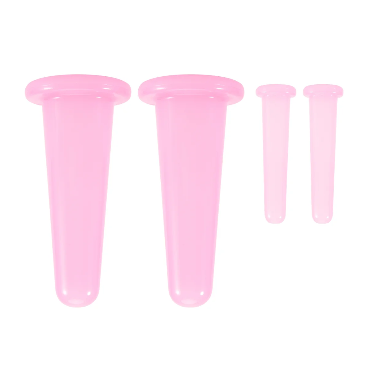 Natural Silicone Facial Cupping Vacuum Face Push Oil Shujing Suction Face Artifact Pink