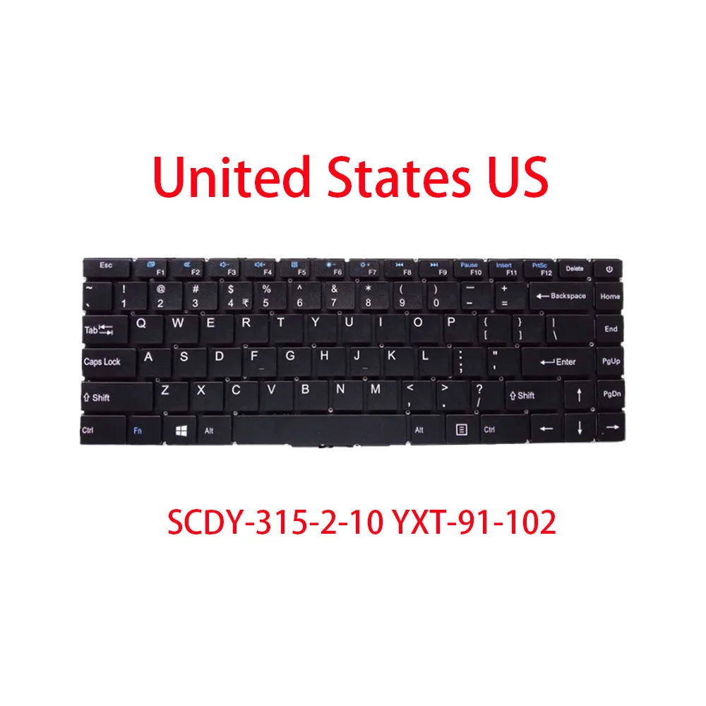 

Клавиатура ноутбука без подсветки для ACER Z3-471 SCDY-315-2-10 YXT-91-102 UN.152SI.024 США, черный, новый