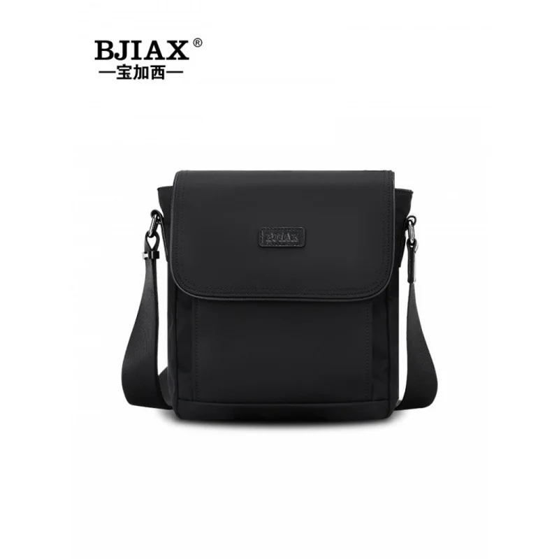 Bjiax new MEN\'S crossbody bag fashion casual small body bag Oxford cloth waterproof large capacity work commuting bag