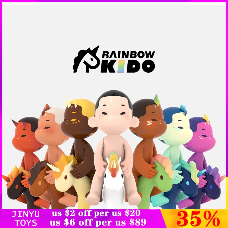 

Оригинальные колесные фигурки пони RainbowKido, оригинальная серия, оригинальные модели, настольные украшения, подарок