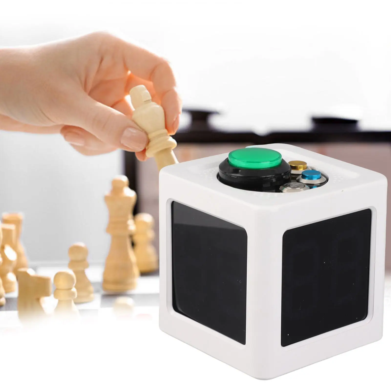

Countdown Stopwatch Cube Timer 1.4in 4 Sided Digital Shot Countdown Stopwatch for Private Poker Chess Casinos 4 Sided Cube Timer
