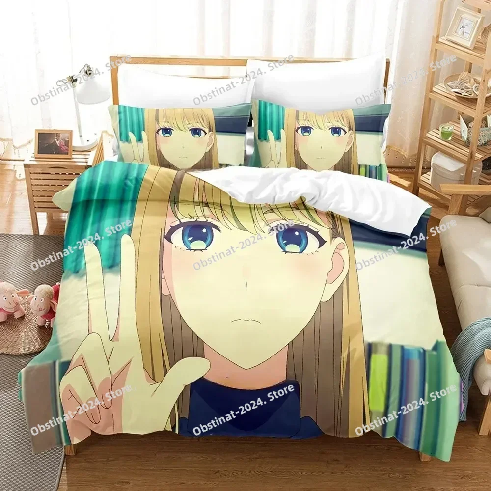

Fashion Anime A Galaxy Next Door Bedding Set Printed Bed Set With Pillowcase Bed Duvet Cover Single Double Queen Super King Size