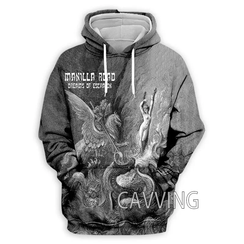 Manilla Road 3D Printed Fashion Hoodies Hooded Sweatshirts Harajuku Hoodie Sweatshirts Tops Clothing for Women/men