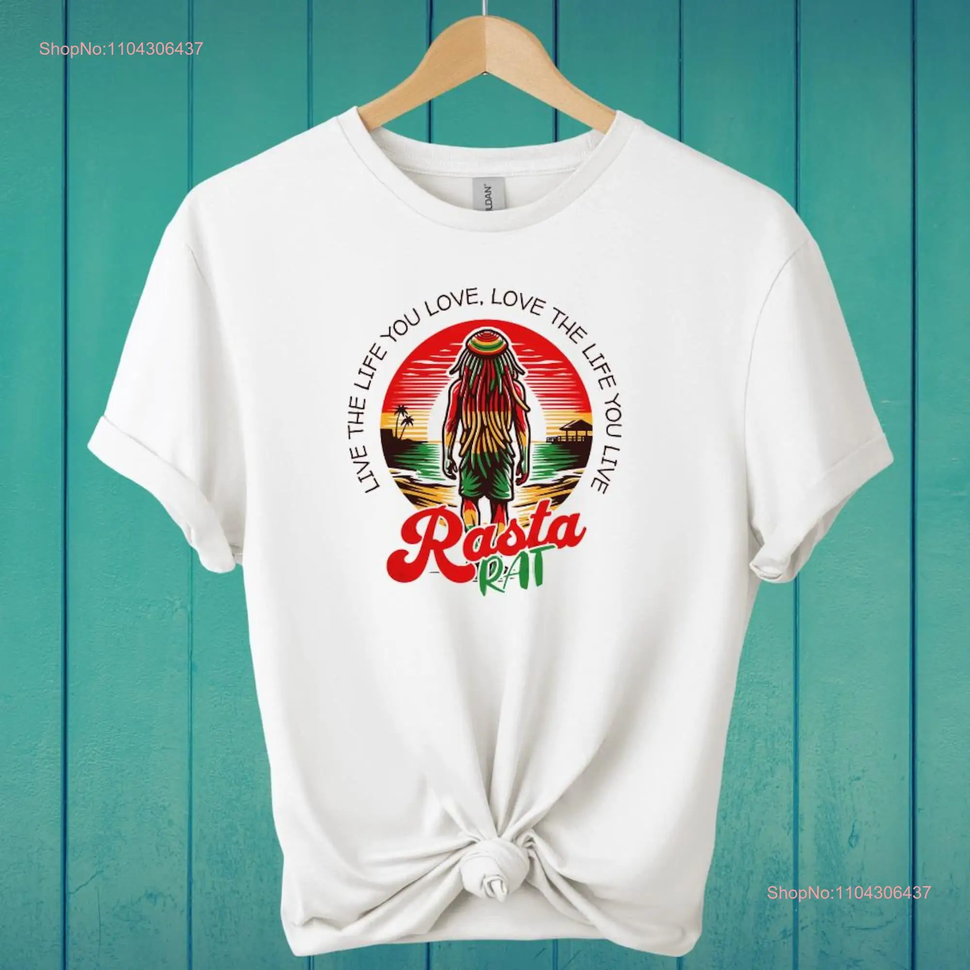 Rasta Rat T Shirt long or short sleeves