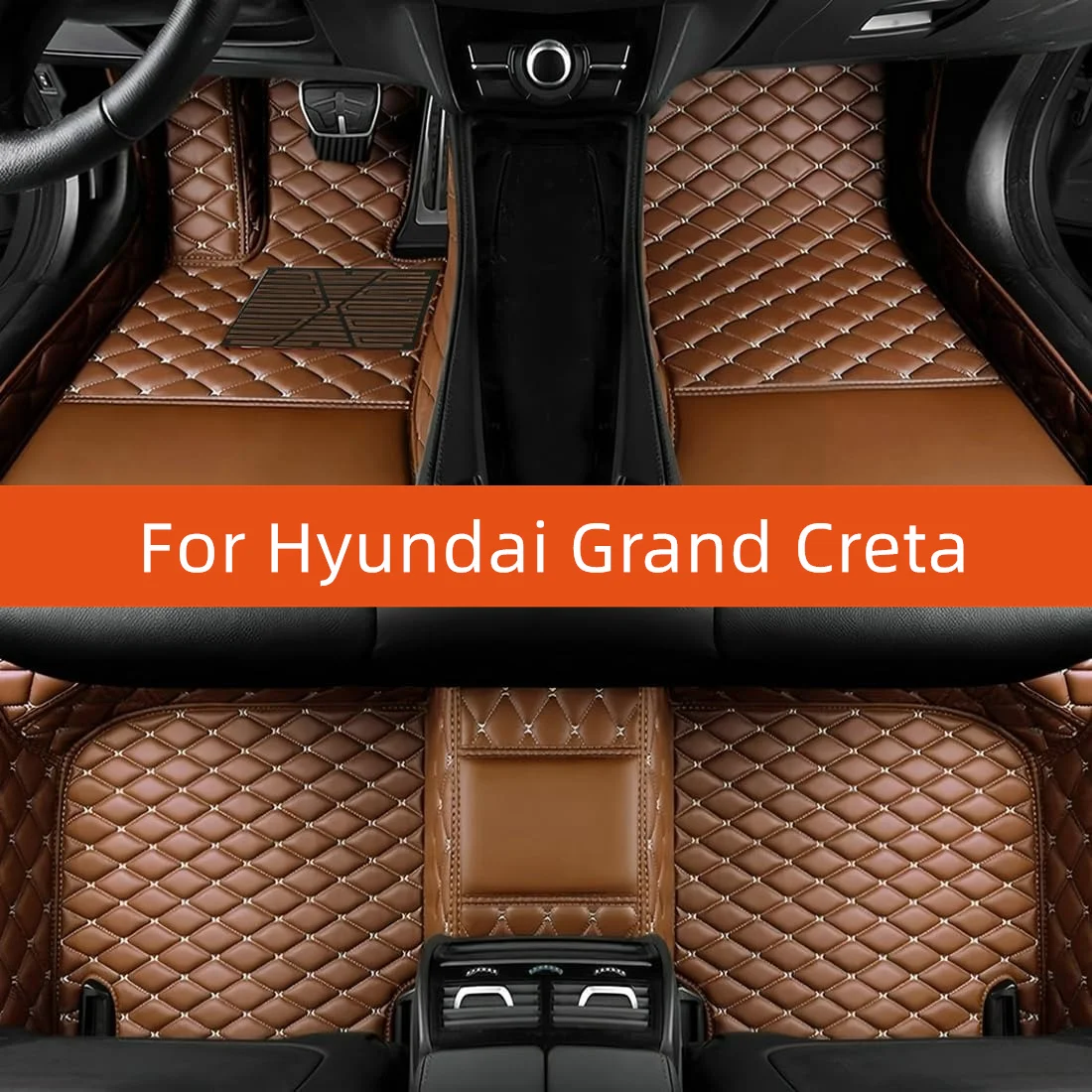 

Custom Leather Car Floor Mat For Hyundai Grand Creta 2022 2023 2024 2025 2026 2027 Car Mat Interior Accessories