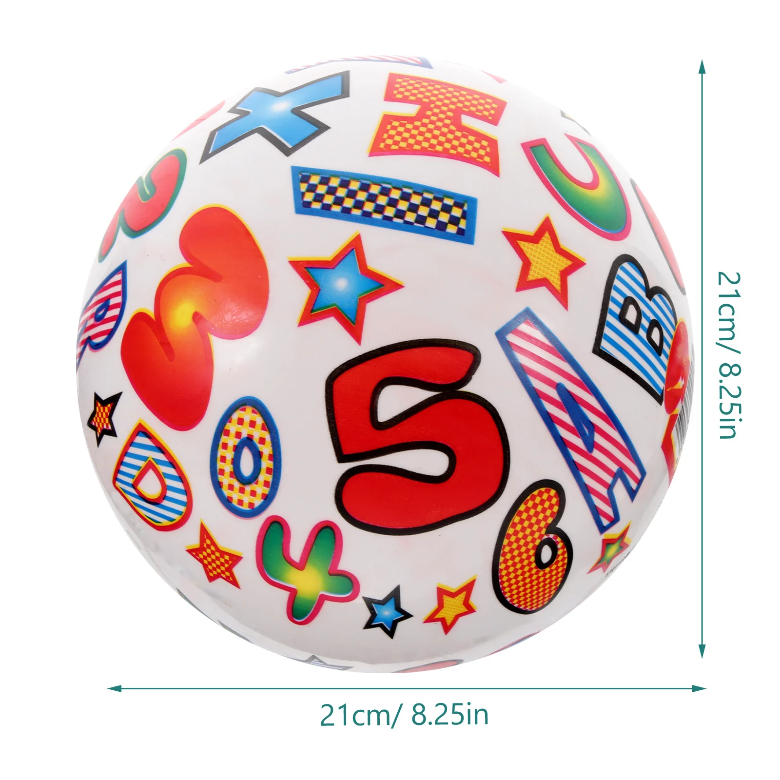 قطعتان من كرة الأبجدية القابلة للنفخ PVC آمنة وسهلة النفخ لحفلات الشاطئ وحفلات حمام السباحة والخارجية واللعب الترفيهي الصيفي