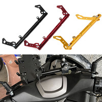 Universal Motorcycle Strengthen CNC Multifunctional Cross Bar Adjustable Handlebar Balance Lever GPS Phone Holder Gold/Black