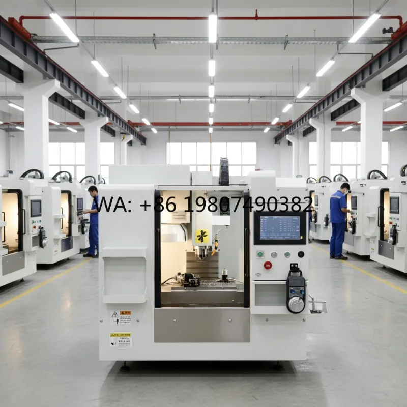 Mini Three-Axis Vertical Machining Center 220V Light Duty Desktop CNC Milling Machine for Household Multifunctional Processing