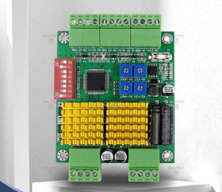 LK-MD2102 Two way 485 stepper motor control board Pan tilt driver 42/35 motor drive board