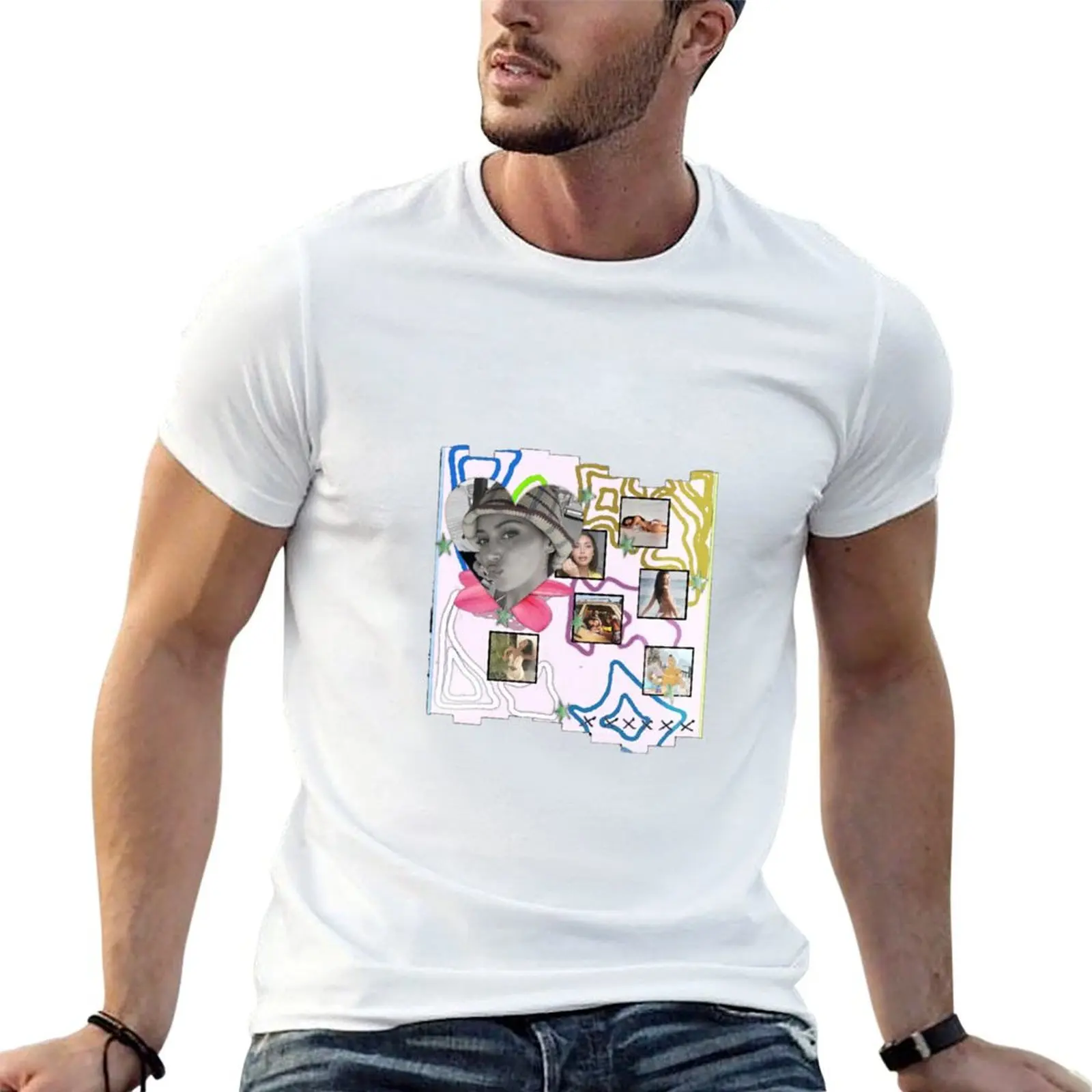 Cutesy Collage - Cindy Kimberly T-Shirt Trendy Casual Short Sleeve Shirt