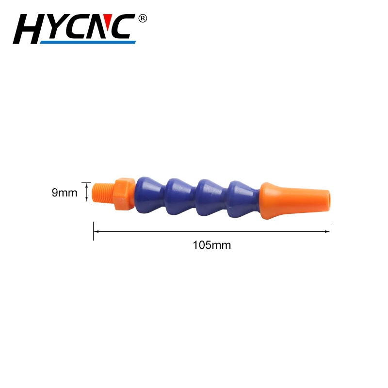 Tubo de enfriamiento de aceite y agua Flexible, tubo de boquilla plana Circular de plástico, tubo de pulverización de plástico para máquinas herramientas CNC, refrigeración de fresado