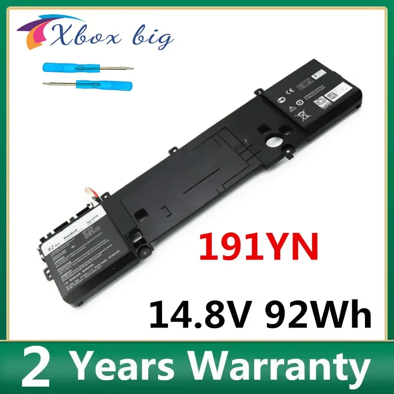 New 191YN 410GJ 8NH55 Battery For Dell Alienware 15 R1,15 R2, ALW15ED-1828 2F3W1 ALW15ED-1718 ALW15ER-3718 P42F