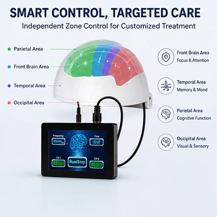 810nm Near Infrared PBM Brain Helmet 288 LEDs Photobiomodulation Light Therapy Device for Brain Wellness Focus Sleep Mental Clar