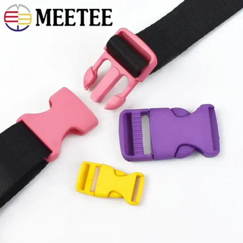 5/10Pcs 15/20/25/30mm Plastic Release Buckle Bag Strap Side Clip Clasp Belt Buckles Dog Collar Adjuster Hook DIY Craft Accessory