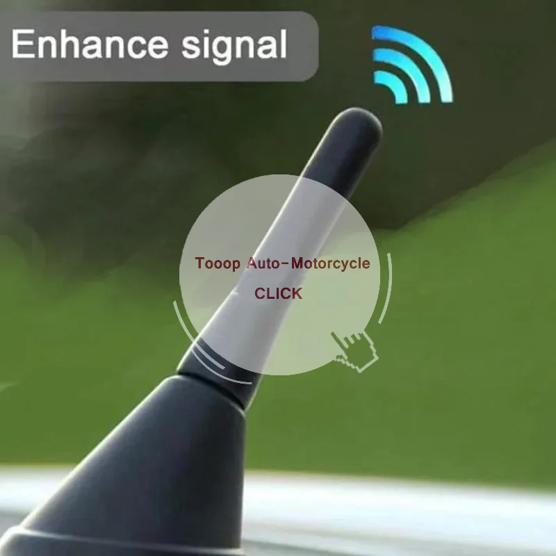 Car Antenna Mini Short 6.5cm High Sensitivity Strong FM AM Radio Signal Car Roof Mount Accessory for All Vehicle Types