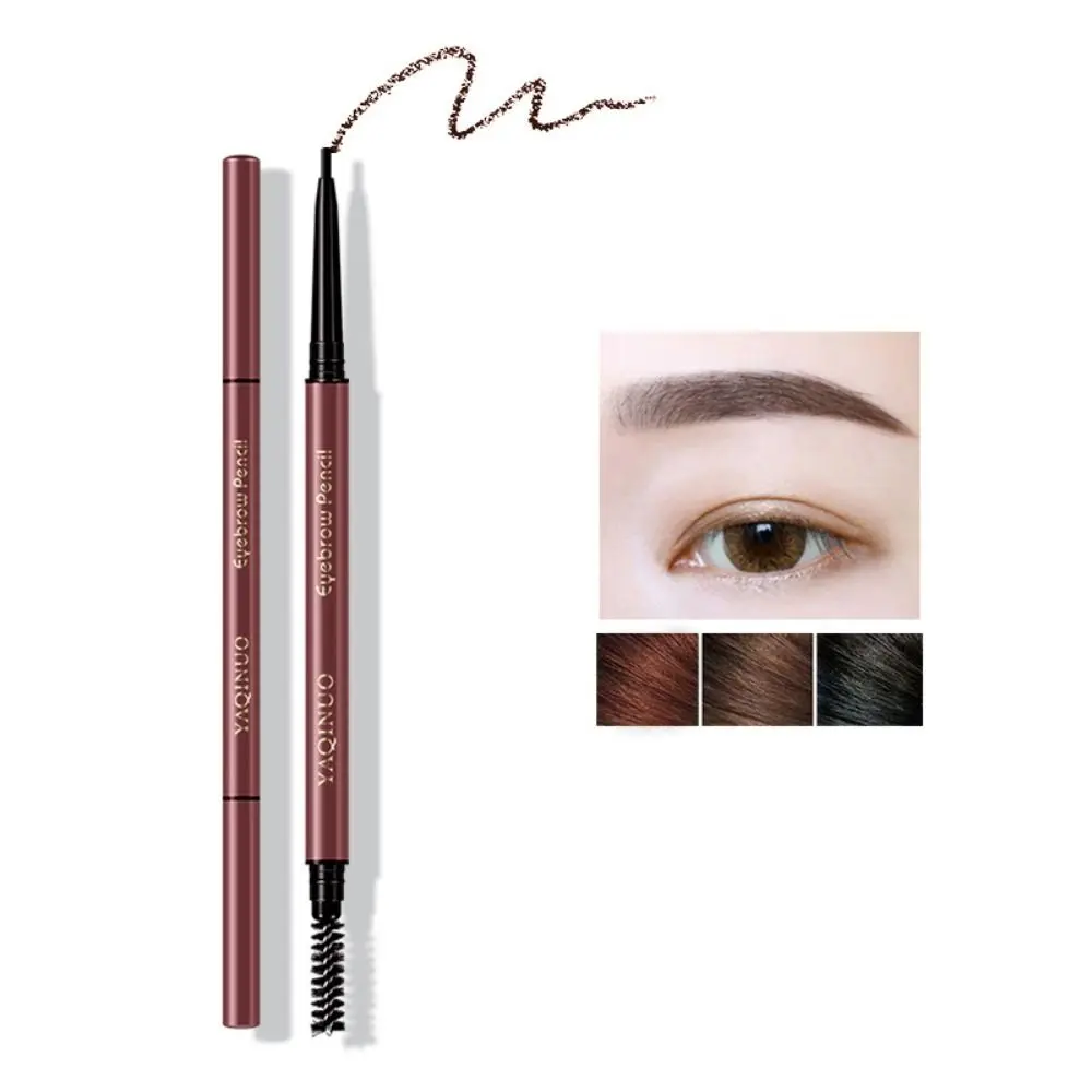 Waterproof Double-Ended Eyebrow Pencil Professional Sweat-proof Ultra Fine Makeup Up No Fading Not Blooming Eyebrow Tint Women