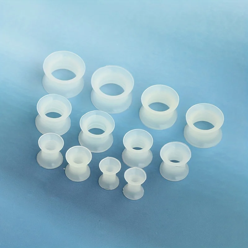 طقم سدادات أذن سيليكون متوهجة في الظلام ، أسلوب بسيط ، مقاييس أذن ، أنفاق ، موسعات ، طقم مجوهرات ثقب الجسم ، 6-16 ، 2 ، 12 #4