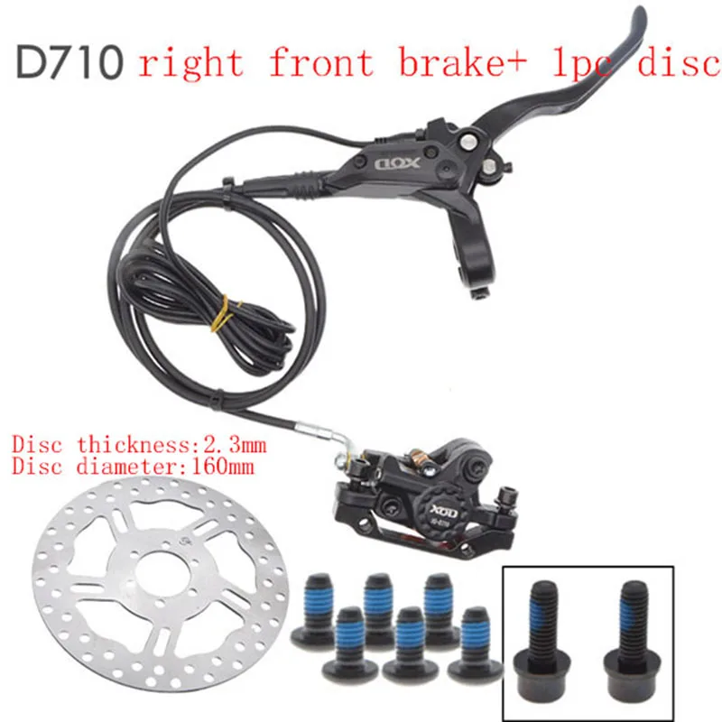 D710 E-Bike MTB Hydraulic Disc brake Set Aluminum Alloy Electric bike scooter Power Control Shifter cut power off Bicycle Brakes