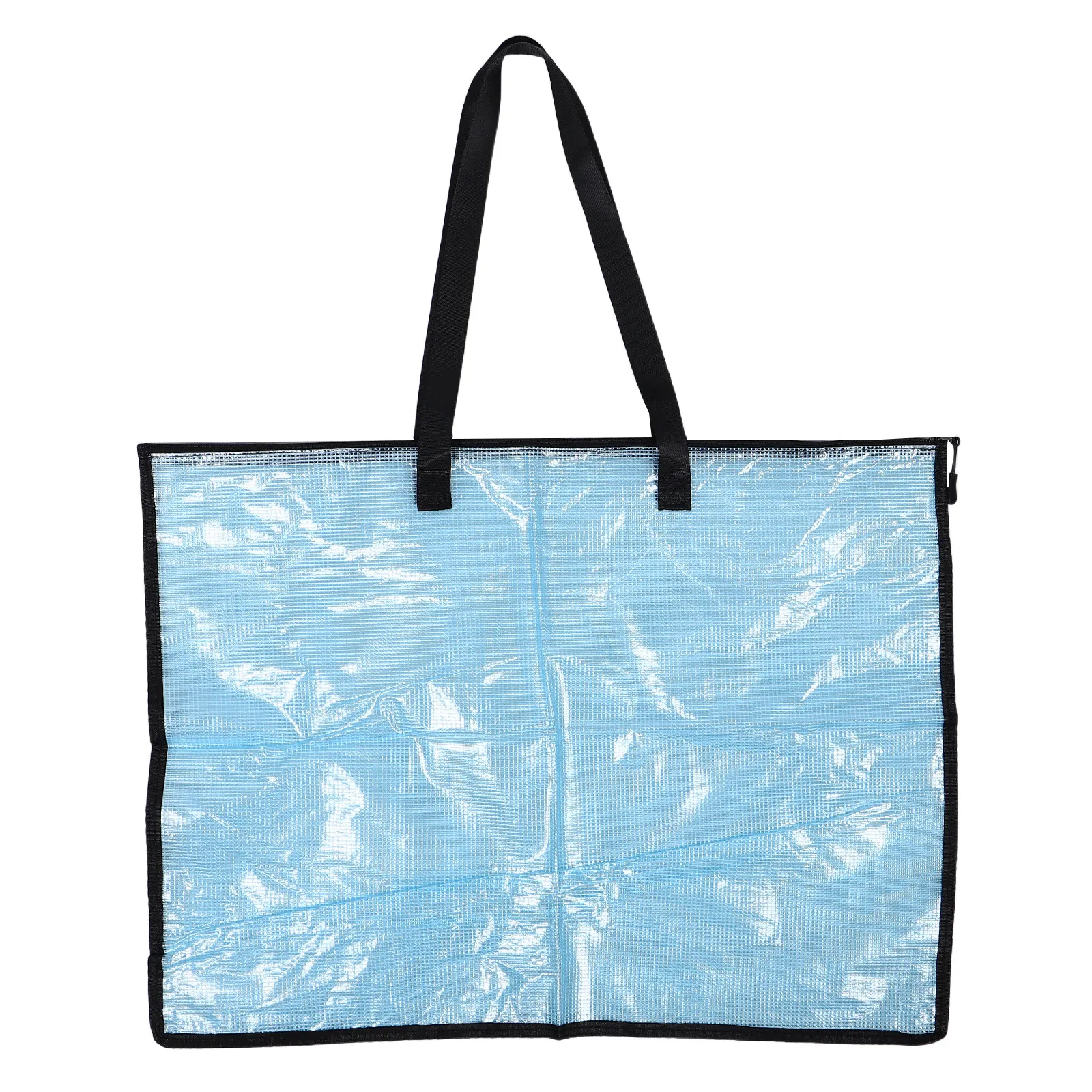 

Clear Zipper Art Portfolio Bag with Handle 24.76x18.47in Large Capacity Transparent Poster Storage Organizer for Artists