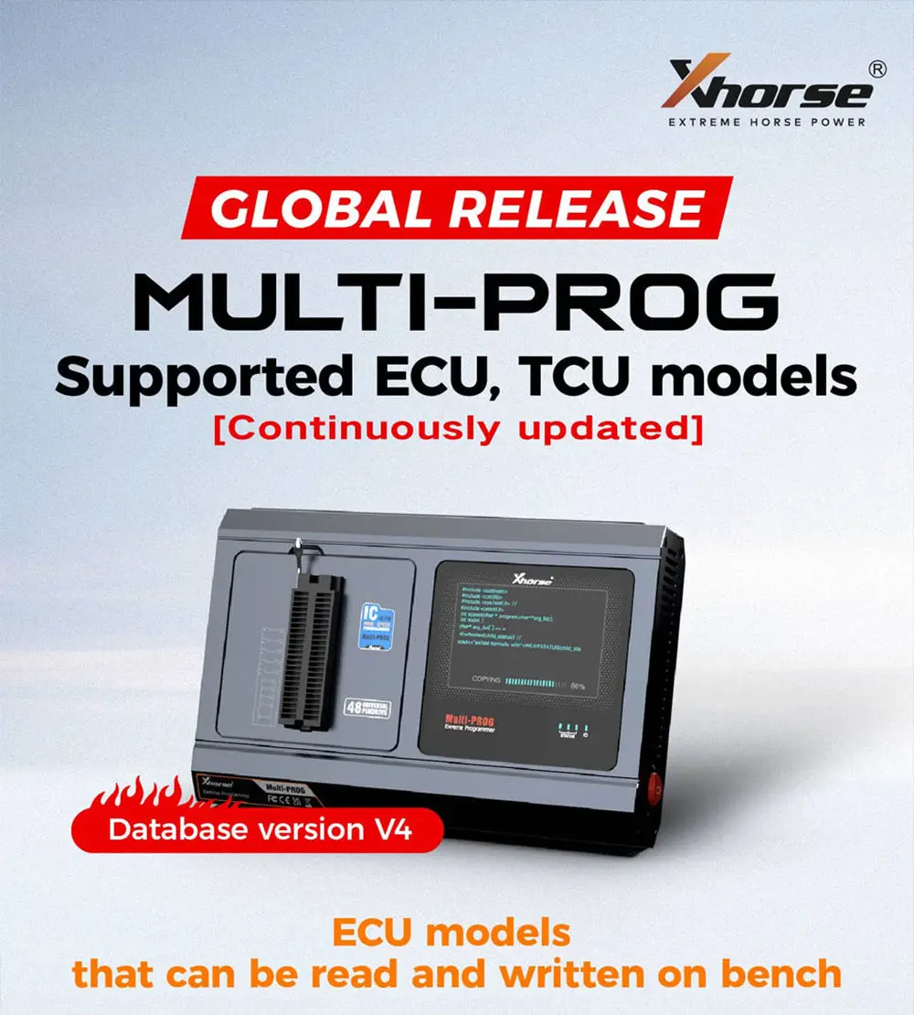 Xhorse Multi-Prog Multi Prog ECU TCU Programmer Update Version of VVDI Prog with Free MQB48 License