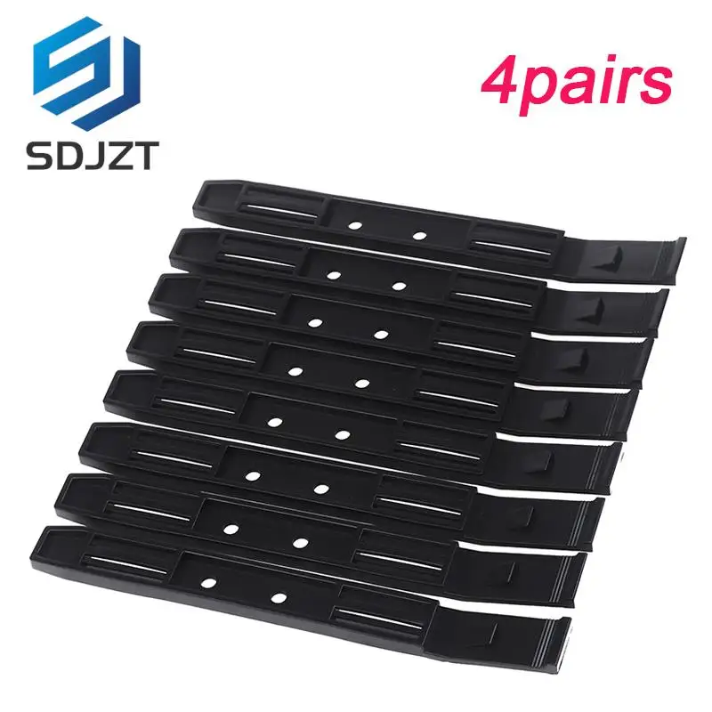 

New 4 Pairs Black Chassis Hard Drive Mounting Desktop Hard Disk Bracket Computer Cooler Mounting Rail HDD Shelf Slider