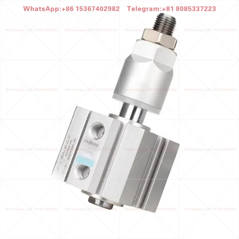 SDAJ16 Series Pneumatic Adjustable Cylinder, Multiple Stroke Sizes 32/20/25/10/30/63/50/75/40