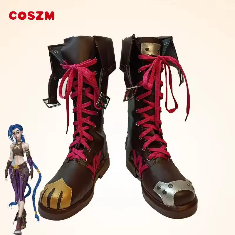 Custom hot new game lol arcane jinx cosplay shoes props boots Halloween party customization accessories & PM zml - AliExpress