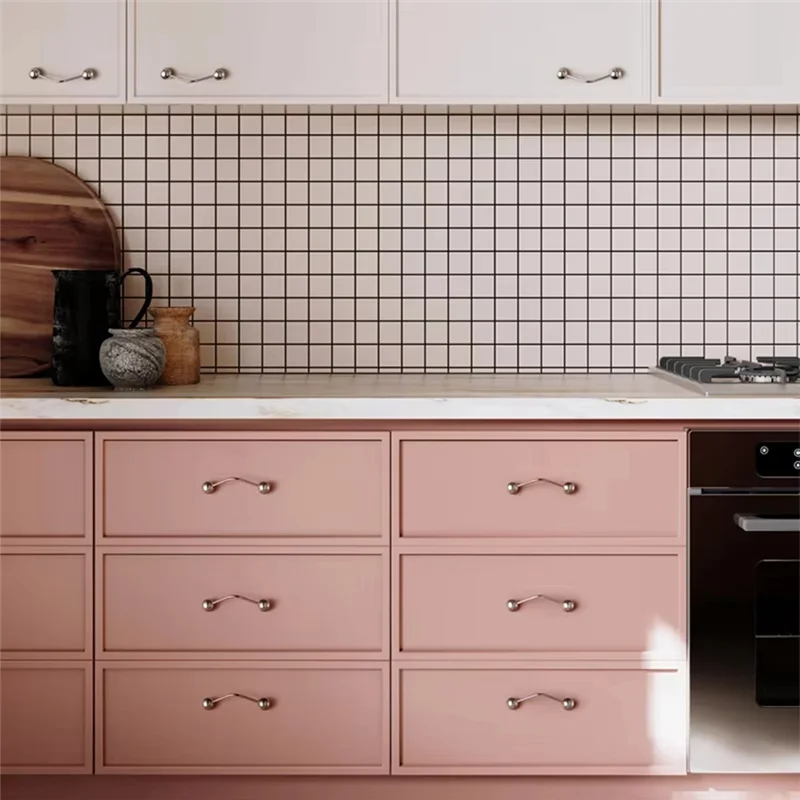 Акция! Высококачественные французские ручки для ящиков с круглыми шариковыми ручками для комода, твердые латунные дизайнерские мебельные ручки, серебряные ручки