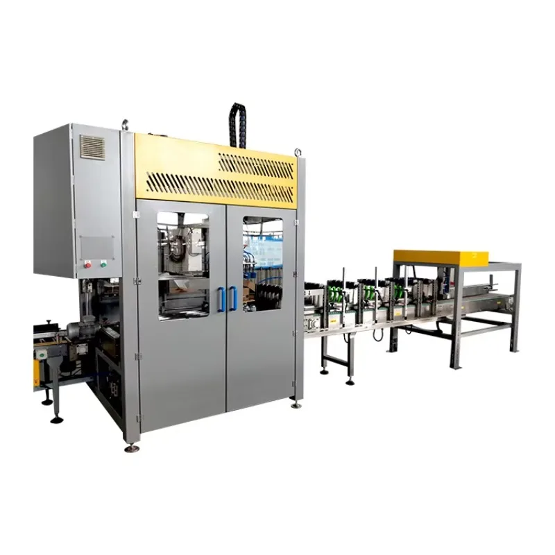 Multi-Shape Bottles Auto Carton Packer Production Line Packing Machine Efficient System Custom