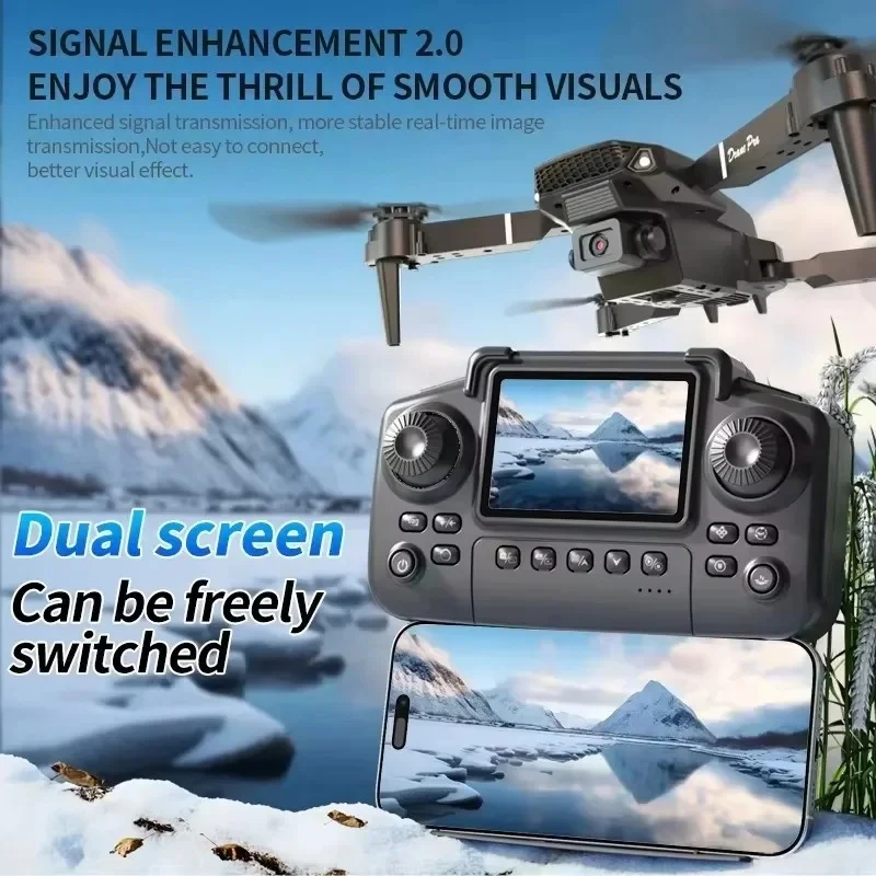 Kid Professional E88 Air Screen Control Drone, Wide RC Drone with HD 4K Camera, Foldable Helicopter Aircraft, Quadcopter Drone,