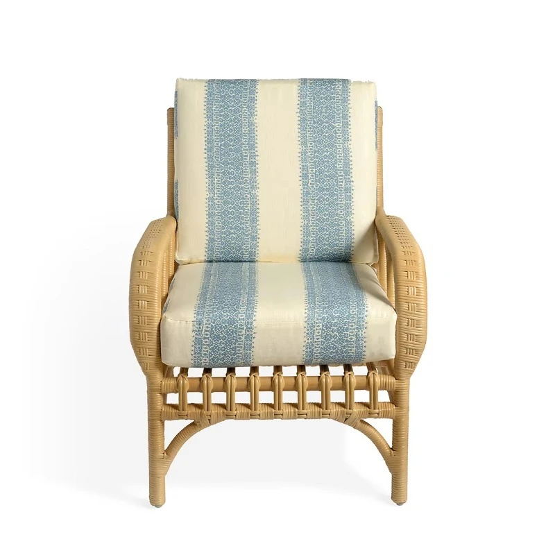 Modern simple rattan sofa home living room recliner balcony rattan chair