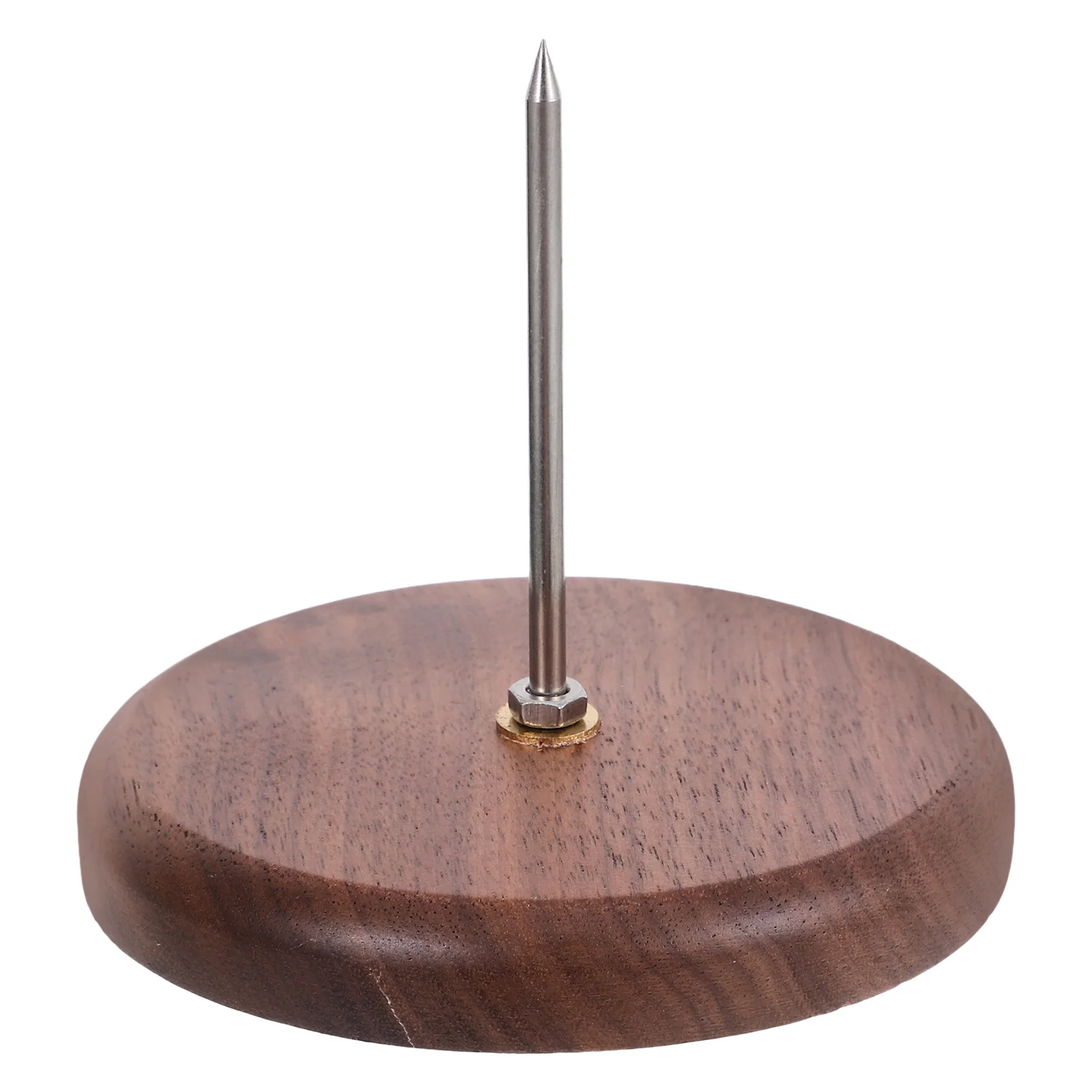 Checkout Counter Walnut Ticket Insert Work Card Binder Stand Iron Receipt Bill Organizer