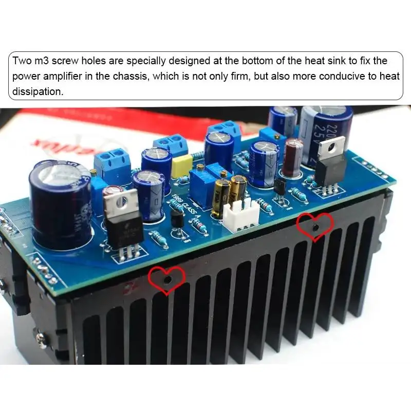 HIFI Audiophile Grade 1969 High-Fidelity ClassA Stereo 2.0 4 Tube C5200 Warm Sound DIY Amplifier Board Completed Board Heatsinks