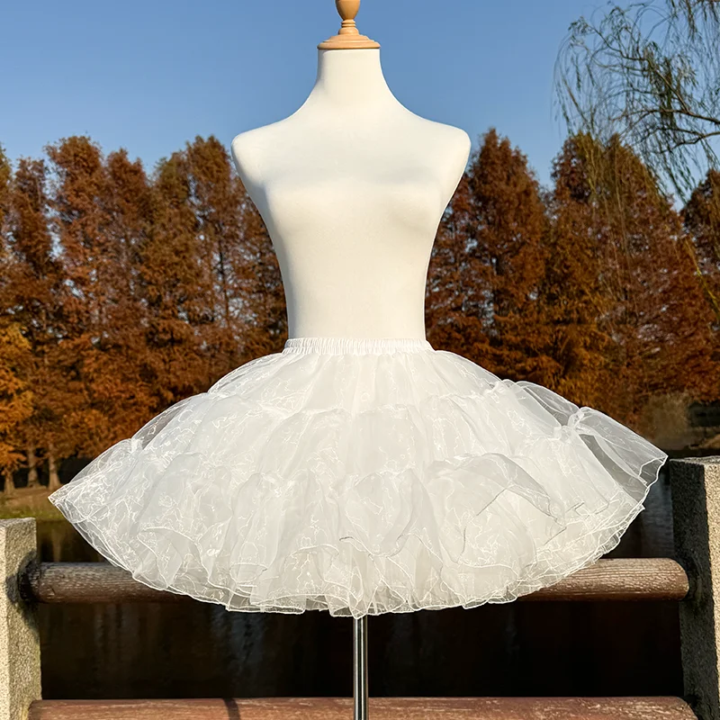 

Короткая юбка для девочки с суперпушистой поддержкой для повседневного ношения, в сочетании с юбкой-пузырьками и нижней юбкой.