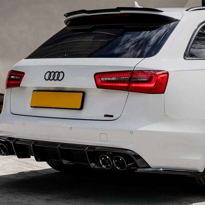 ماكستون نمط سبويلر كاب لأودي S6 C7 A6 S-Line C7 Avant تجميل 2011-2017 الخلفي جذع سقف الشفاه سبويلر الفاصل الجناح ضبط