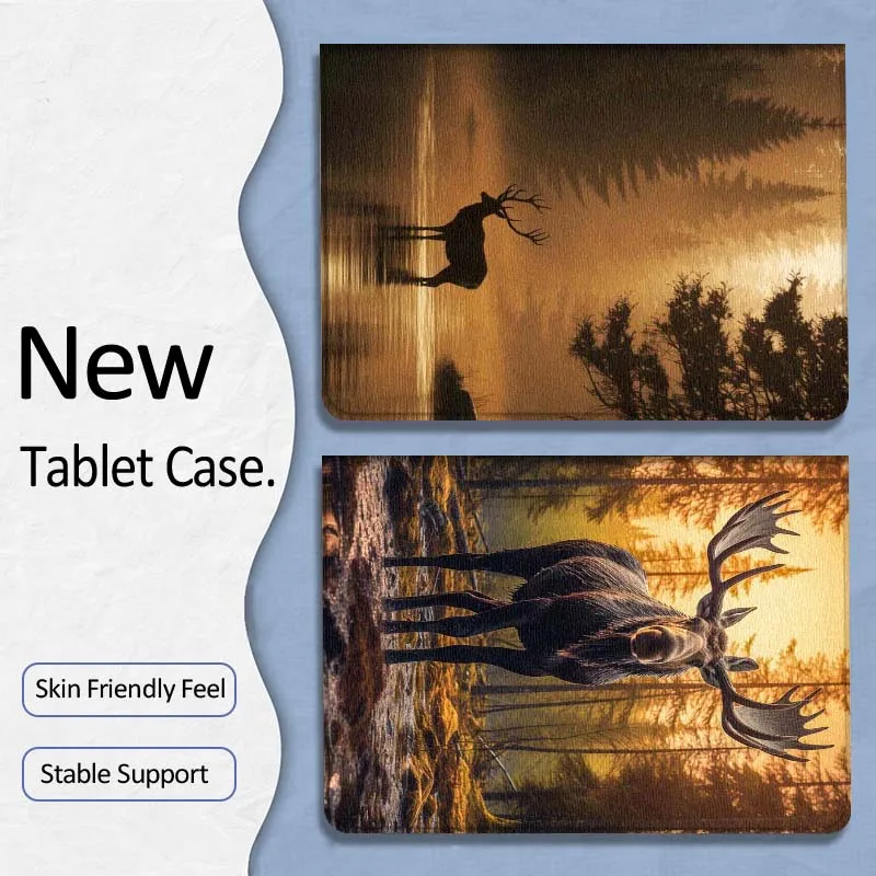 

Art Popular Cool Deer Cow Gift For Xiaoxin Lenovo Tab P12 Extreme Legion Y900 Idea Pro GT 12.1 2025 Foldable Tablet Case
