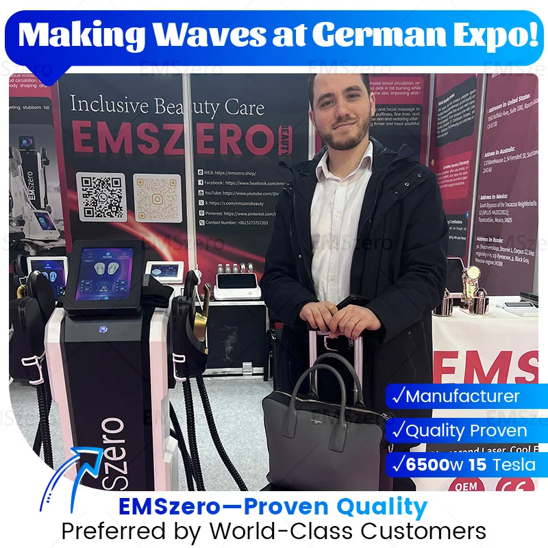 Emszero Machine Professional EMS Neo Body Sculpt Ultra Pro rf Shape Hiemt Neo Muscle Stimulator 4 Handle 2025