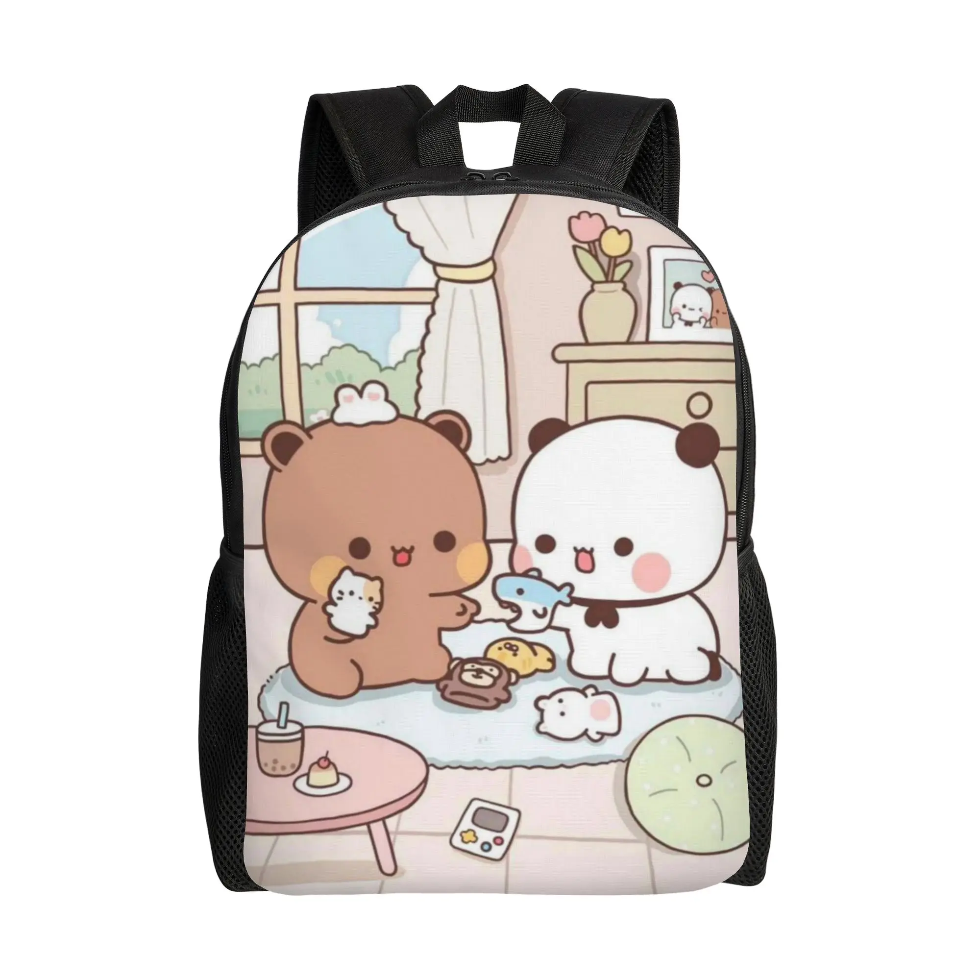 Рюкзак Cute Bear Bubu Dudu для мужчин, женщин, подростков, школьный, деловой, повседневный, для ноутбука, сумка через плечо, для активного отдыха