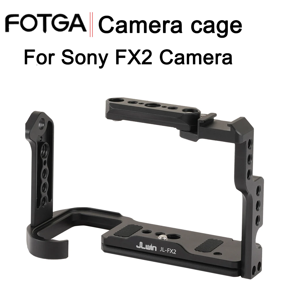 

FOTGA Camera Cage For Sony FX2 Rabbit Cage Camera Rig Vedio Handle Locating Hole Plate Top Handle Grip Photography Accessories