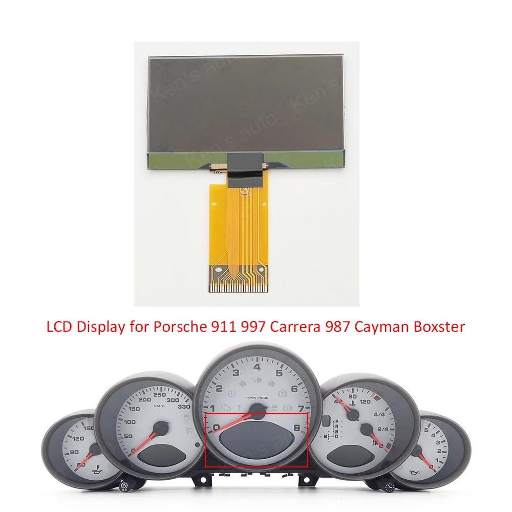 

For Porsche 911 997 Carrera 987 Cayman Boxster Speedometer Dashboard Screen Pixel Repair Instrument Cluster LCD Display